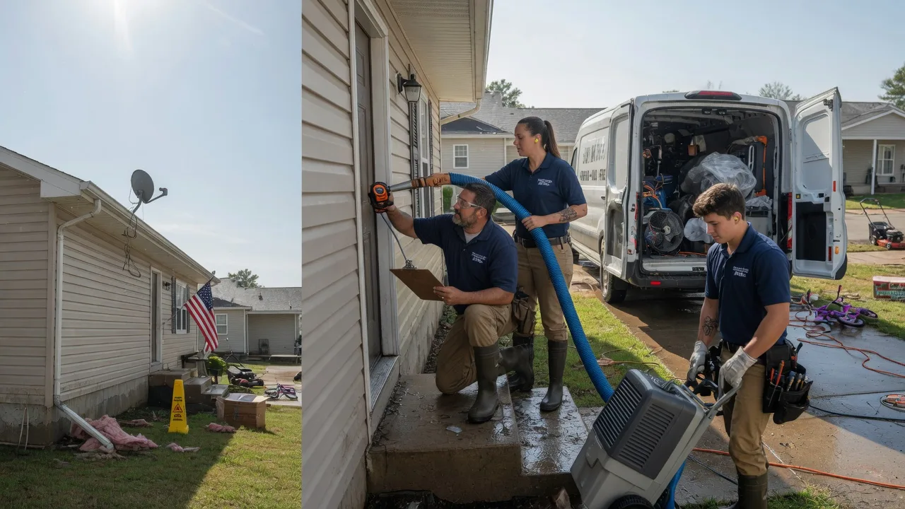 Ceiling Water Damage Restoration in New Goshen, IN near me